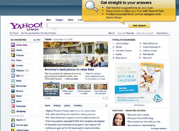 Yahoo! Canada unveils new customizable home page | IT Business