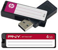 Flash drives you can write on from HP and PNY