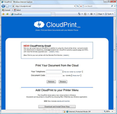 HP Labs' CloudPrint project