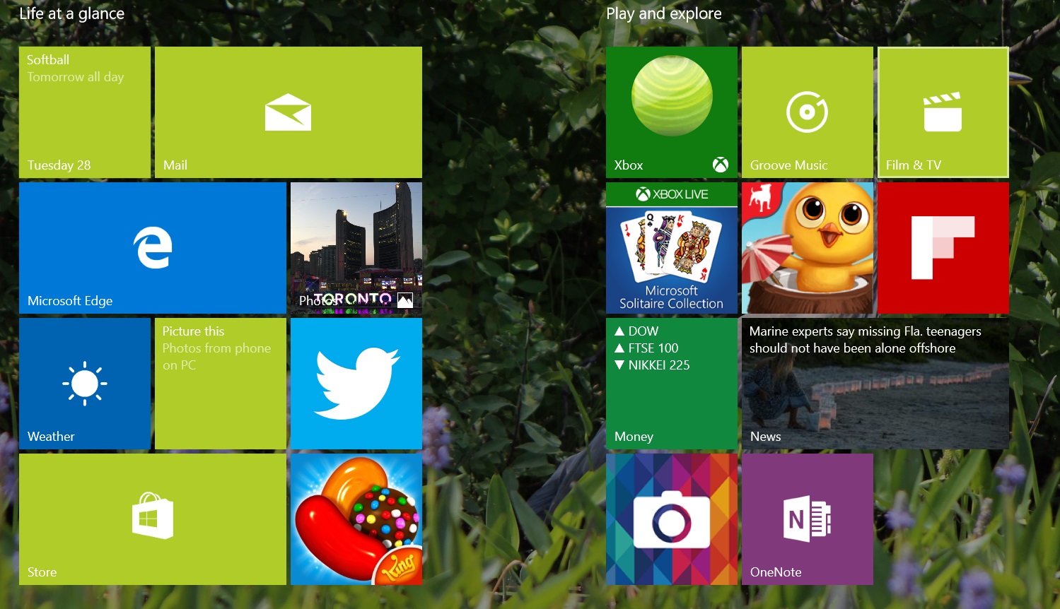 Windows 8 users will be familiar with this menu, now reserved for tablet mode.